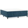 vidaXL Boxspringbettgestell Dunkelblau 180x200 cm Samt