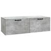vidaXL Wandmontierter TV-Schrank Betongrau 98 x 41 x 30 cm