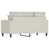 vidaXL 2-Sitzer-Sofa Creme 120 cm Samt