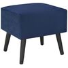 vidaXL Nachttisch Blau 40x35x40 Samt