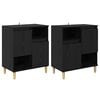 vidaXL Sideboards 2 Stk. Schwarz Eichen-Optik 60 x 35 x 70 cm