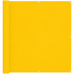 vidaXL Balkonsichtschutz Gelb 110 x 500 cm Oxford-Stoff