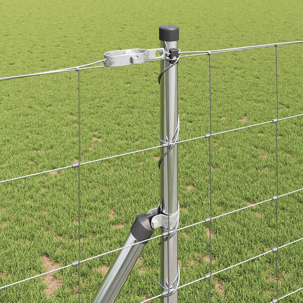 vidaXL Zaunpfosten Galvanisiert 50 x 1,2 m Stahl