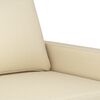 vidaXL 2-Sitzer-Sofa Creme 140 cm Stoff
