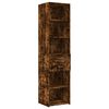 vidaXL Hochschrank Schmal R&auml;uchereiche 45x42,5x225 cm Holzwerkstoff