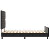 vidaXL Boxspringbett mit Kopfteil Schwarz 100 x 200 cm Samt