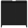 vidaXL Badezimmerschrank Schwarz 60x33x61 cm Holzwerkstoff