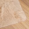 vidaXL Teppich Shaggy Hochflor NAVARRA Beige 120x120 cm Polyester