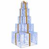 vidaXL Weihnachts-LED-Geschenkbox-Stapel 250 LEDs Blau