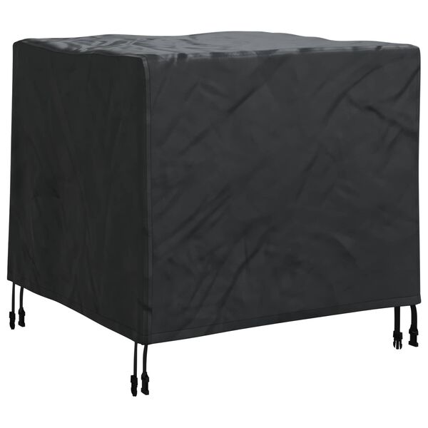 vidaXL Möbelbezug Uni Schwarz 64 x 64 x 65 cm 600D Oxford Stoff