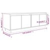 vidaXL TV-Schrank 110x34x40 cm Massivholz Kiefer