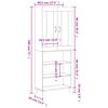 vidaXL Highboard Wei&szlig; 69,5x34x180 cm Holzwerkstoff