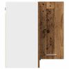 vidaXL Eck-H&auml;ngeschrank Lyon Altholz-Optik 57x57x60 cm Holzwerkstoff