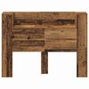 vidaXL Kopfteil mit Regal Altholz 140 x 17 x 104,5 cm Holzwerkstoff