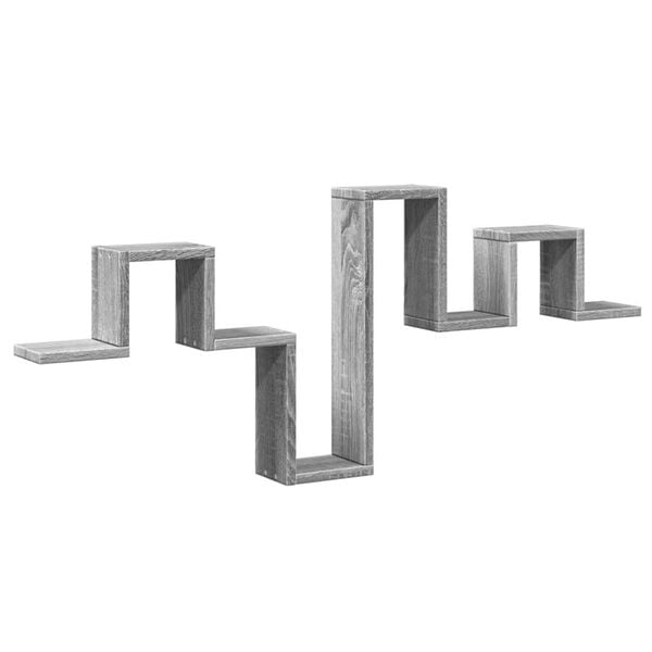 vidaXL Wandregal Grau Sonoma 104,5x10x43 cm Holzwerkstoff