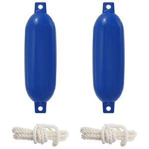 vidaXL Bootsfender 2 Stk. &Oslash; 14 x 50 cm Blau PVC