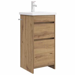 vidaXL Badezimmerschrank mit Waschbecken Artisan-Eiche