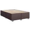 vidaXL Boxspringbett mit Matratze Dunkelbraun 140x190 cm Stoff