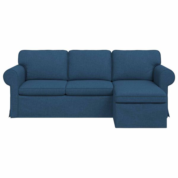 vidaXL Sofa Blau 215 x 138 x 80 cm Stoff