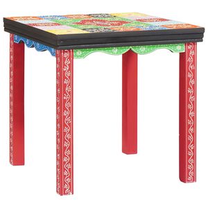 vidaXL Quadratischer Tisch 3 Stk. Mehrfarbig 50 x 50 x 50 cm