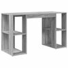 vidaXL Schreibtisch Graues Sonoma 130 x 50,5 x 75 cm Holzwerkstoff