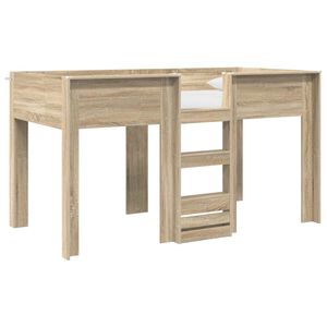vidaXL Etagenbett f&uuml;r Kinder Sonoma-Eiche 100 x 200 cm Holzwerkstoff