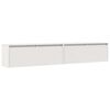 vidaXL Wandschr&auml;nke 2 Stk. Wei&szlig; 100x30x35 cm Massivholz Kiefer