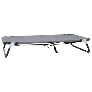vidaXL Hundebett 105 x 65 x 18 cm Stahl Hellgrau