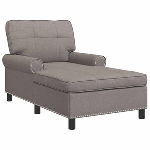 vidaXL Lounge-Liege Taupe Stoff 91 x 157 x 91 cm