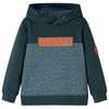 vidaXL Kinder-Kapuzenpullover Dunkelgr&uuml;n 92