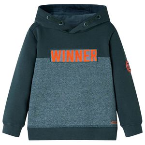 vidaXL Kinder-Kapuzenpullover Dunkelgr&uuml;n 92