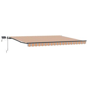 vidaXL Ausziehbare Markise Mehrfarbig 400 x 300 cm Stoff und Aluminium