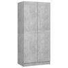 vidaXL Kleiderschrank Betongrau 82,5x51,5x180 cm Holzwerkstoff
