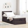 vidaXL Ottoman-Bett mit Matratze Dunkelbraun 80x200 cm Stoff