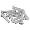 vidaXL Kopf-Sicherungsschraube 2647 pcs Silber Stahl