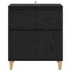 vidaXL Sideboard Schwarz Eichen-Optik 60 x 35 x 70 cm Holzwerkstoff