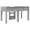 vidaXL Etagenbett f&uuml;r Kinder Graues Sonoma 100 x 200 cm Holzwerkstoff