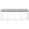 vidaXL Outdoor-Hundezwinger mit Dach Silbern 3x6x2,5m Verzinkter Stahl