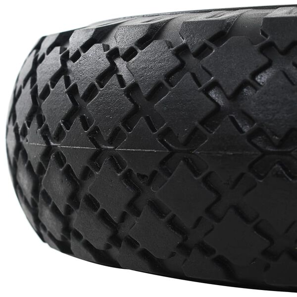 vidaXL Sackkarrenräder 2 Stk. Massives PU 3,00 - 4 (260 x 85)