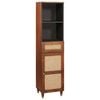 vidaXL Sideboard mit Regal Braun 38 x 33,5 x 160 cm Massivholz Mango