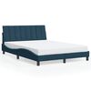 vidaXL Bettgestell ohne Matratze "Hanko" Blau 120x200 cm Samt