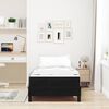 vidaXL Boxspringbett mit Matratze Schwarz 80 x 210 cm Stoff