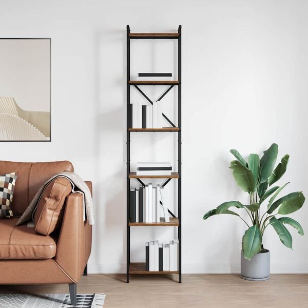 vidaXL B&uuml;cherregal Altholz 40 x 30 x 189,5 cm Holzwerkstoff