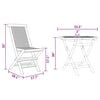 vidaXL Garten Essgruppe 3 pcs Braun Massivholz Teak