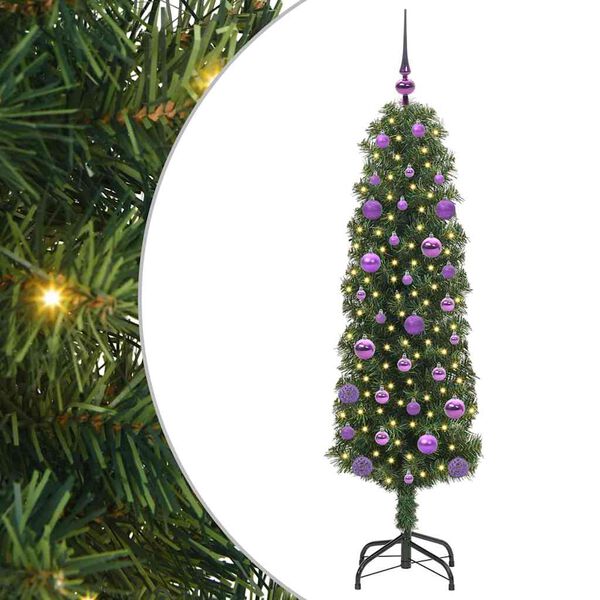 vidaXL K&uuml;nstlicher Weihnachtsbaum mit 150 LEDs mit St&auml;nder Gr&uuml;n 150 cm