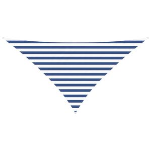 vidaXL Sonnensegel Blau und Wei&szlig; 2,5 x 2,5 x 3,5 m