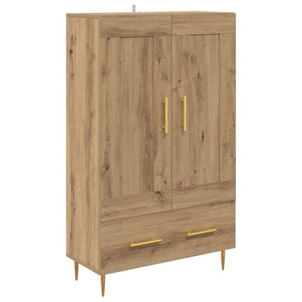 vidaXL Highboard Artisan-Eiche 69,5 x 31 x 115 cm Holzwerkstoff