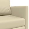 vidaXL Schlafsofa 110cm Creme Kunstleder
