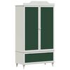 vidaXL Kinder kreative Aufbewahrung ROROS Wei&szlig; 90 x 45 x 165 cm