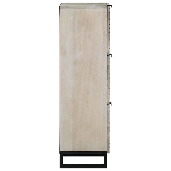 vidaXL Medienlagerungsschr&auml;nke & Regale Wei&szlig; 40 x 33 x 110 cm